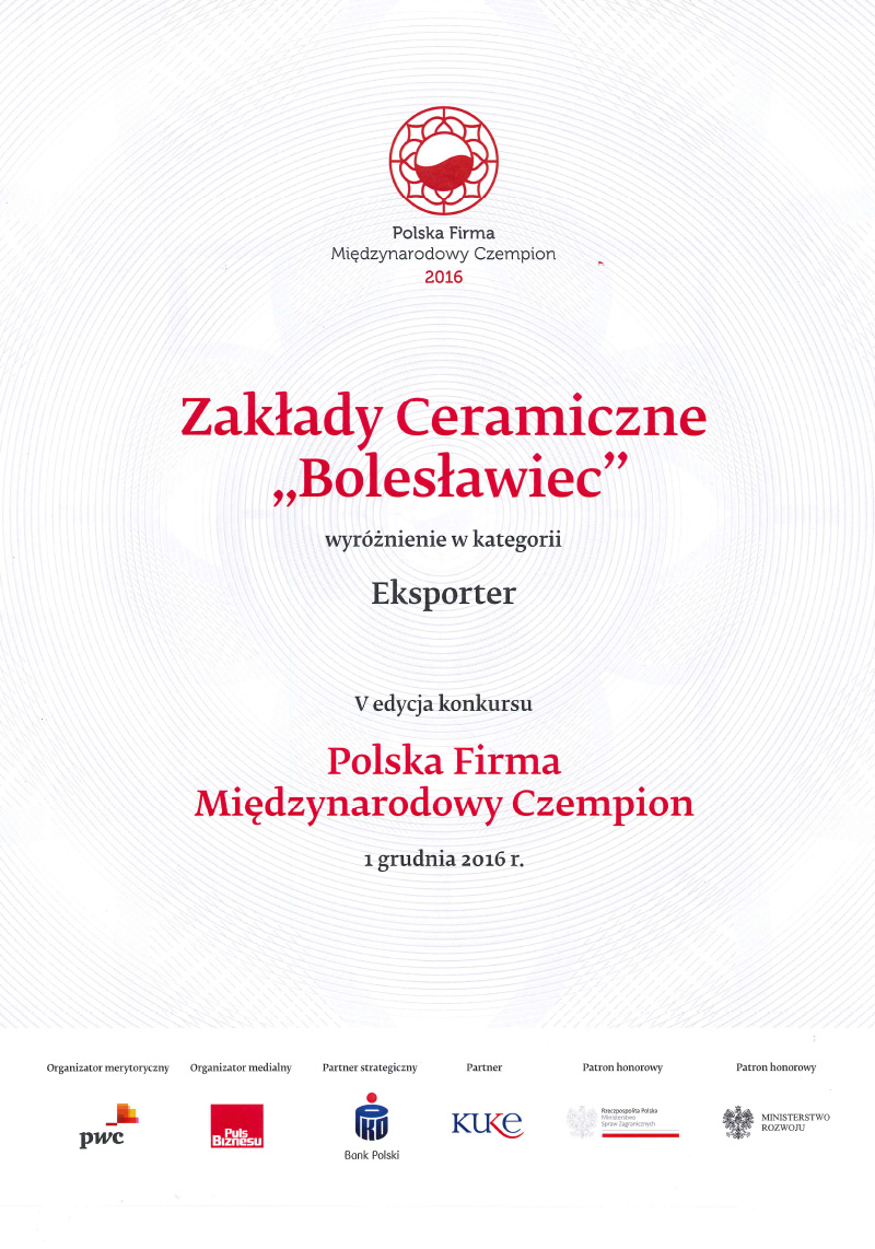 Polska Firma Międzynarodowy Czempion 2016